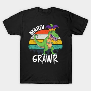 Mardi Grawr Shirt T Rex T-Shirt